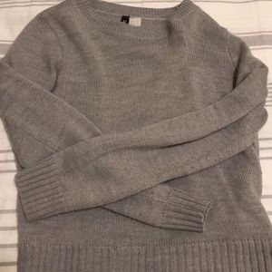 Grey knit sweater